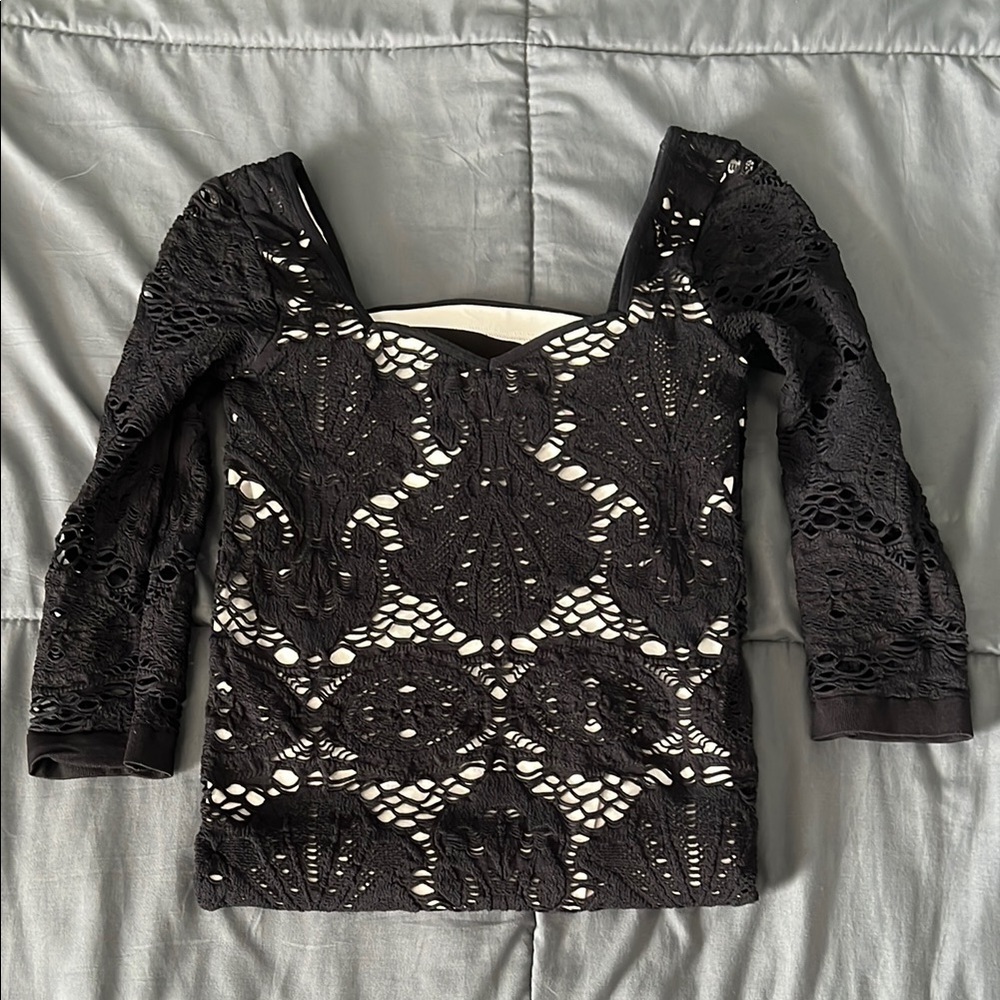Free People Intimately Sweetheart Neck Bodycon Dress Black Size XS/S